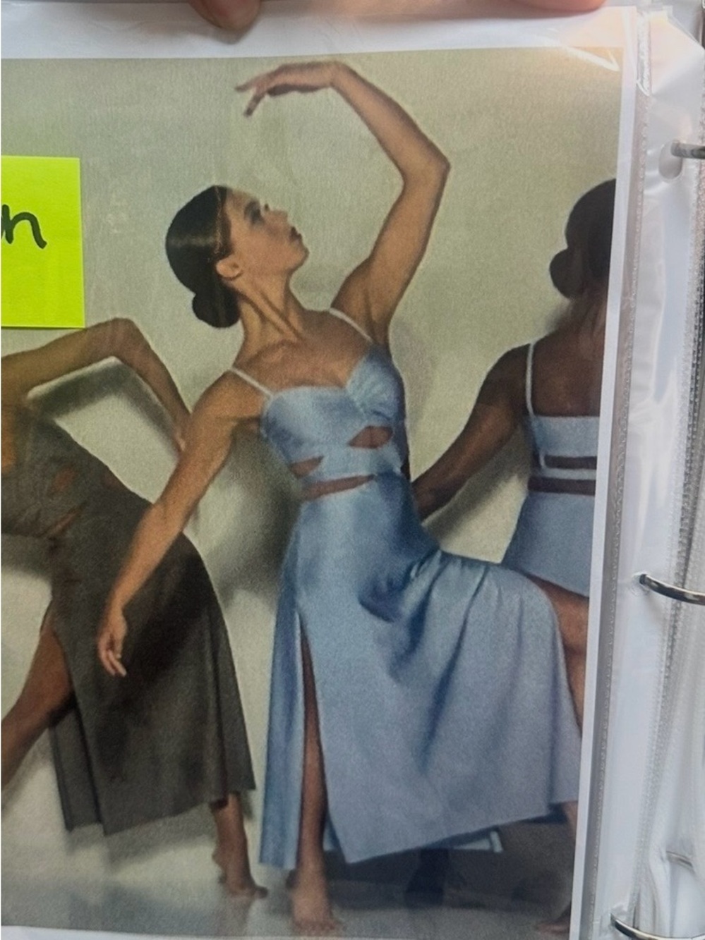 Sky Blue Spaghetti-Strap Midi Dress with Side Slits